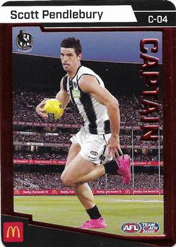 2022 AFL TeamCoach - Captain Red #C-04 Scott Pendlebury Front